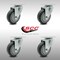 Service Caster 4 Inch SS Thermoplastic Rubber Wheel Swivel Top Plate Caster Set SCC-SS20S414-TPRB-4 - alternate 3
